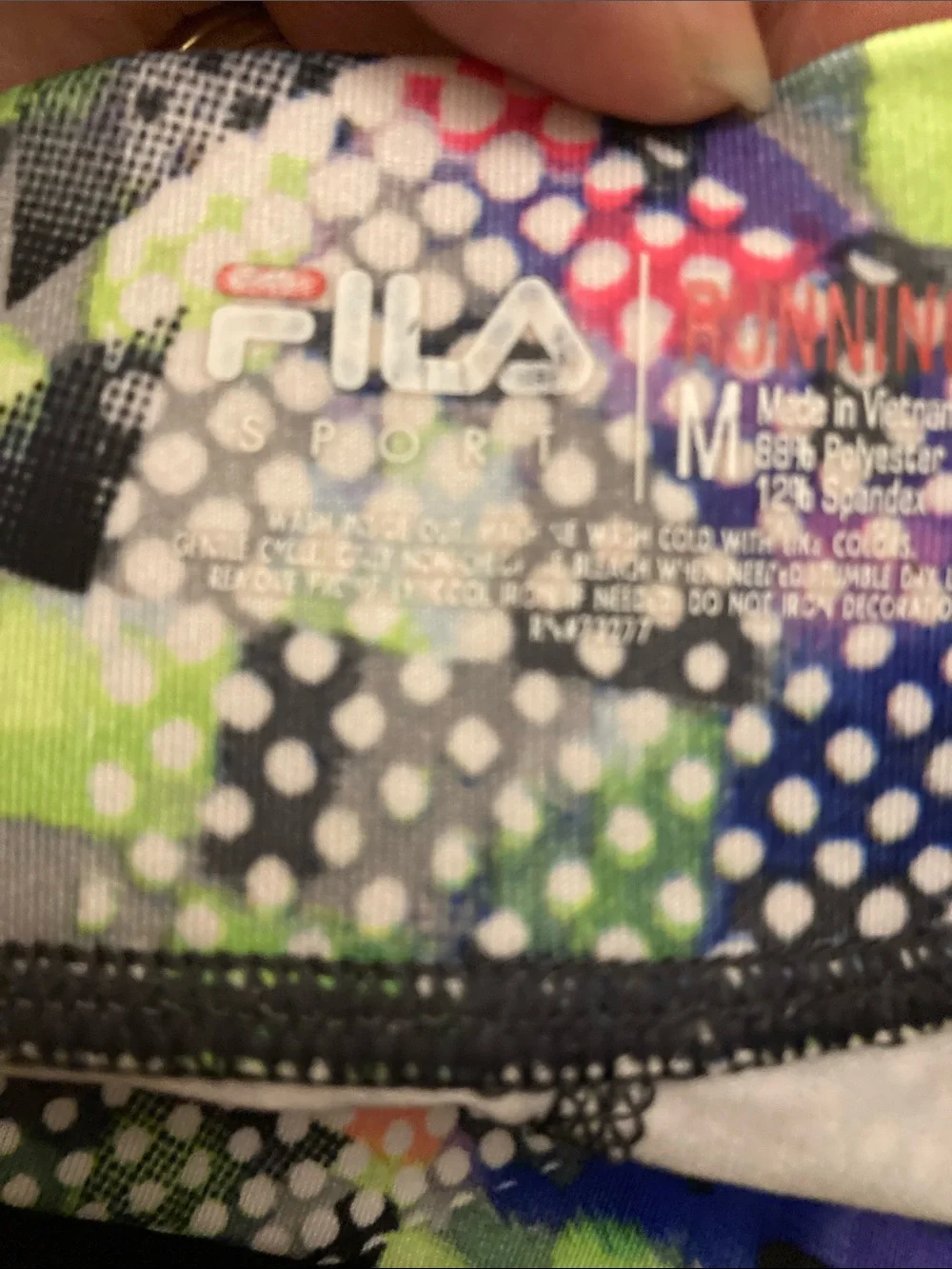 Fila‎ Multicolor Geometric Print Leggings M
